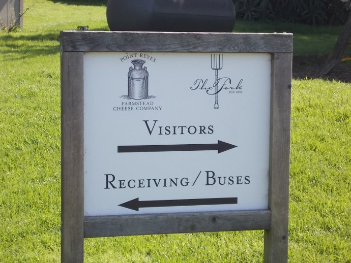 Photo of the sign at Point Reyes Farmstead