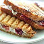 Humboldt Fog Goat Cheese & Roasted Grape Panini