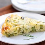 Spring Quiche: Asparagus, Green Garlic, and Humboldt Fog