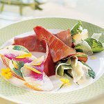 Bresaola with Arugula, Fennel, and Manchego Cheese