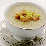 Celery Soup with Cashel Blue Cheese