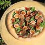 Brown Turkey Fig, Guanciale and Maytag Blue Pizza